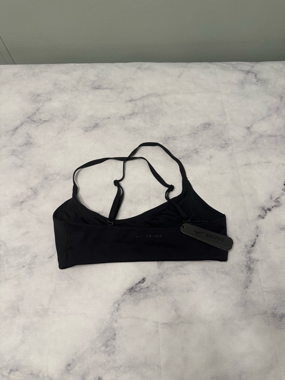 Skims x Nike Obsidian Matte Micro Scoop Bra - Black - Picture 5 of 9